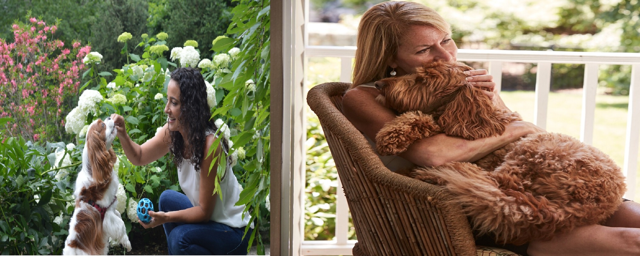 Marney and Carol with Pets